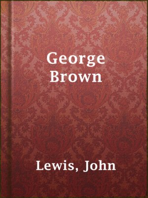 cover image of George Brown